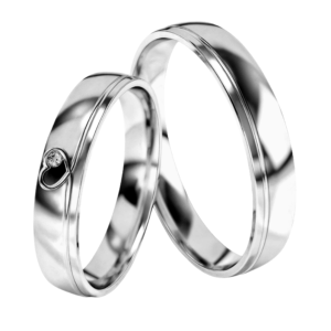 Argollas Sólida Plata 925 ley Certificada Mod. Coriline -Ver más variantes-