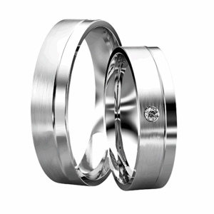 Argollas Sólida Plata 925 ley Certificada Mod. Edelyn -Ver más variantes-