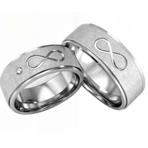 Argollas Sólida Plata 925 ley Certificada Mod. Infinia -Ver más variantes-