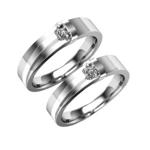 Argollas Sólida Plata 925 ley Certificada Mod. Love4ever -Ver más variantes-
